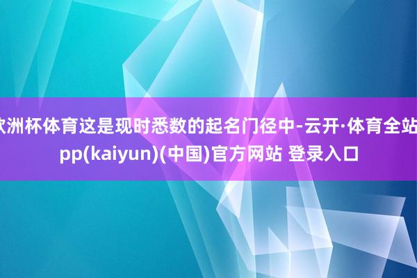欧洲杯体育这是现时悉数的起名门径中-云开·体育全站app(kaiyun)(中国)官方网站 登录入口